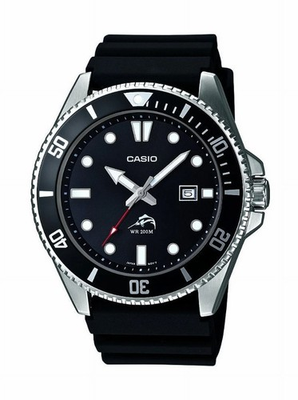 #ad Casio Men’s Black and Silver Dive Style Sports Analog Watch – MDV 106 1AV $68.35