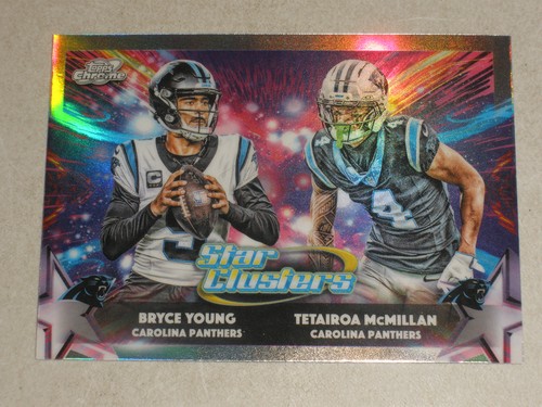 2025 Topps Cosmic Chrome Star Clusters #6 Bryce Young Tetairoa McMillan RC A