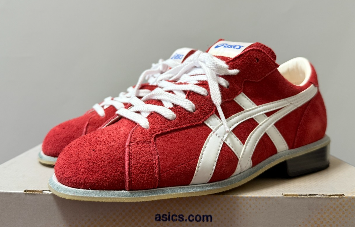 ASICS Weight Lifting Shoes Weight Lifting 727 Red x White TOW727
