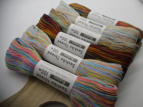2025 New JAPANESE Embroidery SASHIKO Olympus Thread Colorful 100m 301-306