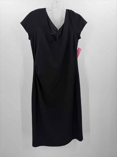 Pre-Owned Giorgio Armani Black Size 46 Knee Length Short Sleeve Dress