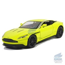1:32 Aston Martin DB11 AMR Cupé Modelo Coche Diecast Vehículo de Juguete Colección Amarillo