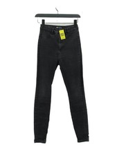 Zara Women's Jeans UK 8 Black Cotton with Elastane, Polyester Jegging