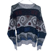 Vintage 90s Method Geometric Striped Pattern ...