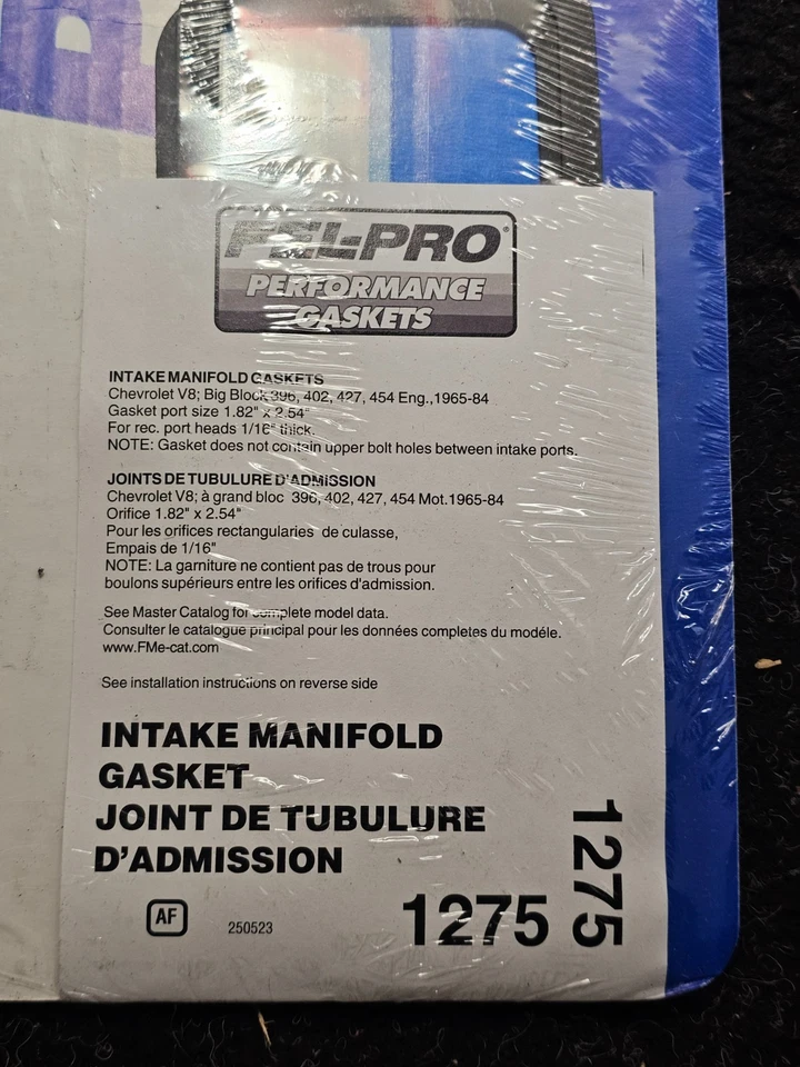 Colector de admisión Fel-Pro Performance 1275 para Chevrolet Express 3500 GMC K3500 Foto 2 de 4