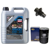 MotoröL Filter Set 5W-30 5 Liter + ÖLablassschraube FüR Ford Escort VI 1.6 16V