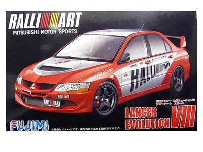 Fujimi 1/24 Scale Mitsubishi Lancer Evo VIII Rally Art Model Kit ID-148