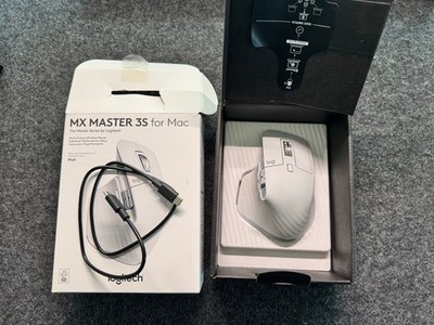 Logitech MX Master 3S für Mac - Pale Grey - Kabellose Bluetooth-Maus