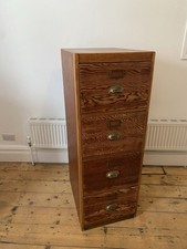 Antique Wooden Filing Cabinet