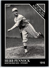 #143 Herb Pennock 1916 1991 TSN Conlon Collection Boston Red Sox
