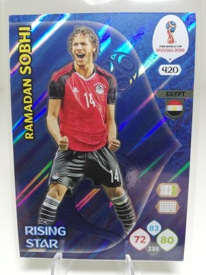 Panini FIFA World Cup Russia 2018, Ramadan Sobhi ''Rising Star'' #420 Egypt