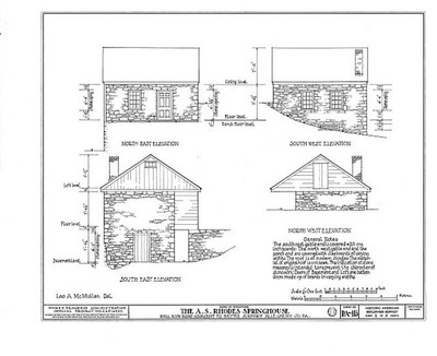 sheet 2 of 3 - A. S. Rhodes Springhouse, Bull Run Road, historic photo