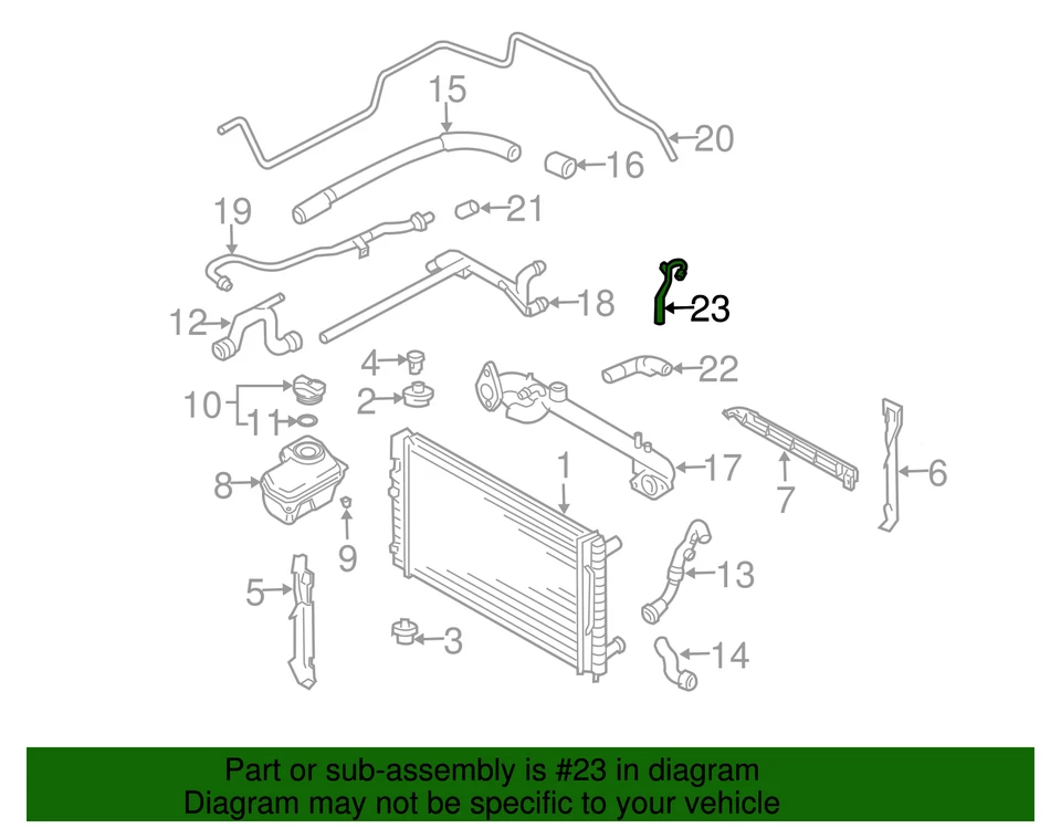 Manguera original Audi 4B3-121-107-D Foto 2 de 2