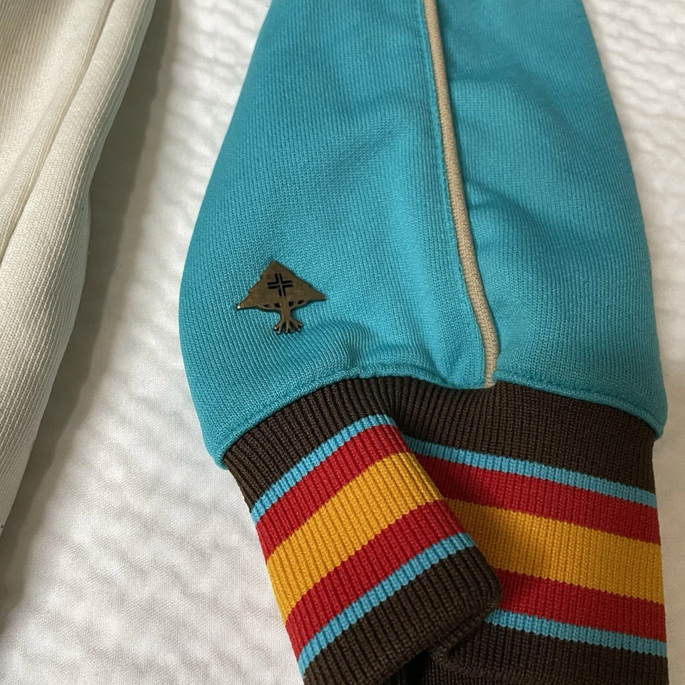 LRG Rara Para Hombre Cremallera Levantada Grupo de Investigación Chaqueta Patín Y2k Talla L Rara Foto 4 de 4