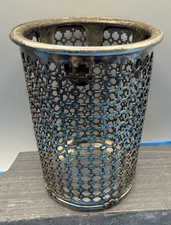 Meriden Connecticut Silverplated Wine Bottle Holder 1908 Reticulated  159 1/2