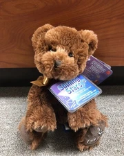 Russ Berrie Shining Stars Brown Bear Brand New With Sealed Code.* SMOKE FREE