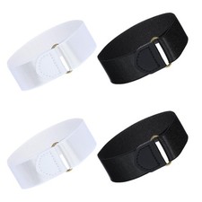 2 Park Sleeve Garters For Men, Elastic Black Arm Band Sleeve Garters Adjustab...