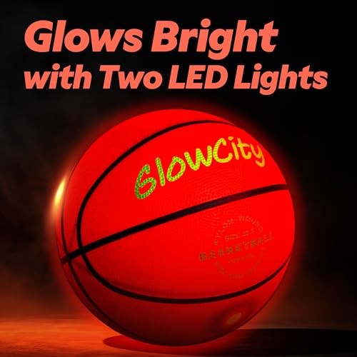  Glow in The Dark Basketball - Size 7 - 29.5" Original Rubber (Pump Included)