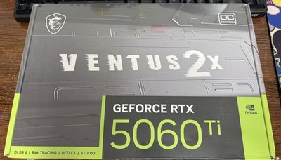 NEW MSI GeForce RTX 5060 Ti Ventus 2X 8GB GDDR7 PCI Express Graphics Card GPU