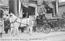 Keystone Fire Hose Wagon Boyertown Pennsylvania PA - Reprint