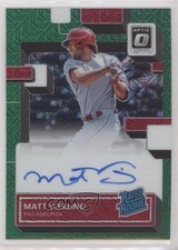 2022 Panini Donruss Optic Green Mojo Prizm 22/88 Matt Vierling #RRS-MV Auto 0c6
