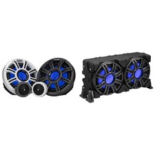 Kicker Marine 51MSS65 Premium 6.5" Components  51MWLE104 10" Loaded Enclosur...