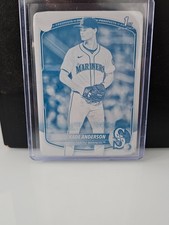 2025 Bowman Draft Baseball Kade Anderson #BD-3 Cyan Printing Plate 1 of 1 1st