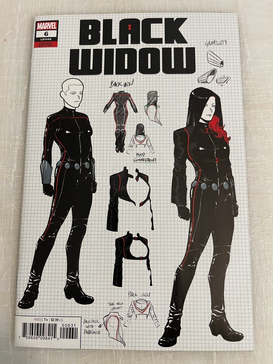 BLACK WIDOW #6 DESIGN VARIANT 1:10 COVER 1ST LUCY CASAGRANDE