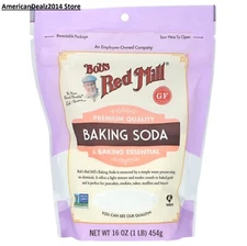 Bob's Red Mill Gluten Free Baking Soda 16 oz ( 1 lb. ) - FRESH NEW STOCK!