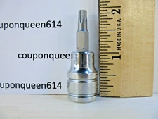 Kobalt 81970-0622, 3/8" Drive Tamper Proof Torx Bit Socket TT27 - Brand New