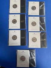 6 Decades Of 007 2023/24 BU £5 Coin Set by Royal Mint +Completer Coin