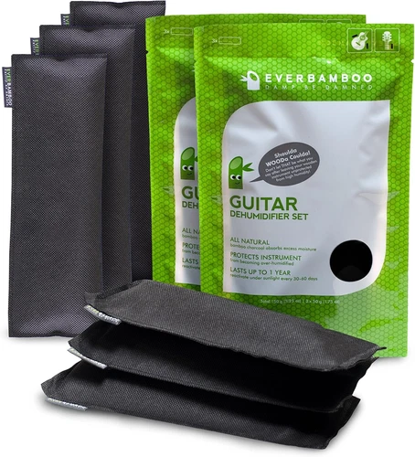 Guitar Dehumidifier Bag Set W/Natural Bamboo Charcoal (3-50 G, 2 Pack)