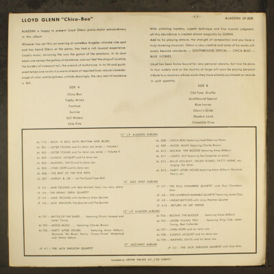 LLOYD GLENN: chica-boo ALADDIN 12