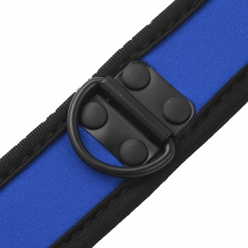 US Männer Frauen verstellbar gepolsterter Halsketten Halsband + Metall D-Ring Halskette - Bild 53 von 54