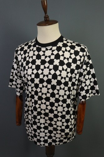Versus Giani Versace Black / White Short Sleeve Crew Neck T-Shirt Size 38 52 - Picture 9 of 16