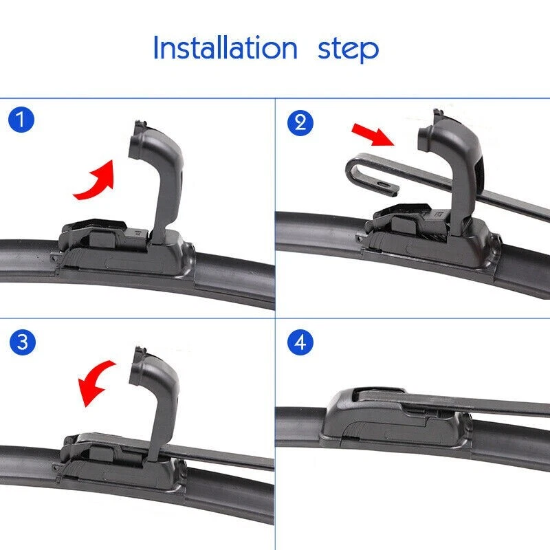 Плоские щетки стеклоочистителя Aero 22 дюйма 16 дюймов переднее ветровое стекло для Ford Fiesta 2001-07 - Изображение 4 из 4