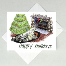 Polar Bear Christmas Card, Holiday