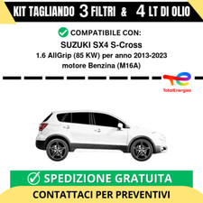 Tagliando per SUZUKI SX4 S-Cross 1.6 AllGrip 85 kw - 4 Lt di TOTAL + 3 Filtri...