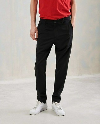 Elvine Uomini Hermansson 173206 Pantaloni Slim Nera Taglia 29W | eBay