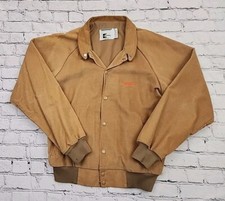 VTG Men's Medium K-Brand GARST Farm Seed Corduroy Snap Varsity Jacket USA MADE
