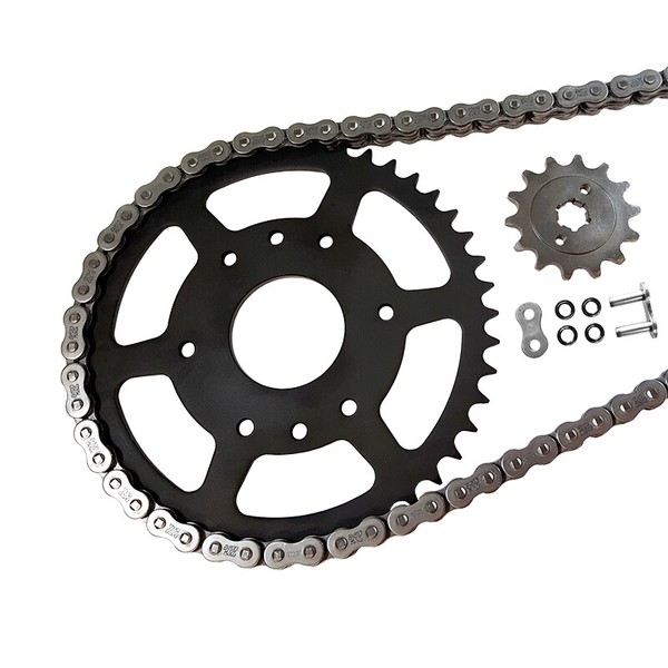 Kettensatz Ek-Chain 530 MVXZ-2 FüR Suzuki GSX600F Modelljahr 1998 Farbe Chrom-image