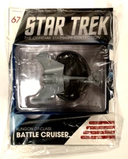 Klingon D7-Class Battle Cruiser model with magazine #67 Eaglemoss new in bag