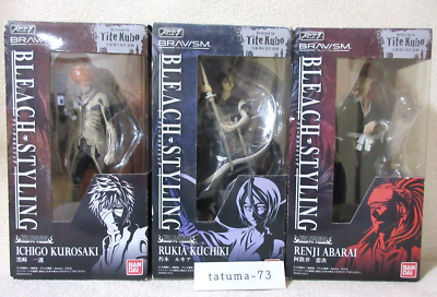 #ad #ad Bleach Rukia Kuchiki Ichigo Kurosaki Renji Abarai Styling Figure Set of 3 NEW $140.00