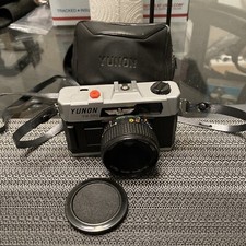 Vintage Yunon YN 500 50mm Film Camera Point And Shoot With Strap  Case Untested