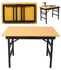 Portable Tool Workbench with Measuring Tape and Angle Finder Foldable Work Bench