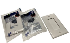 (Lot of 2) Eaton 2151W White Standard 1G Decora GFI GFCI Cover Plates Wallplates