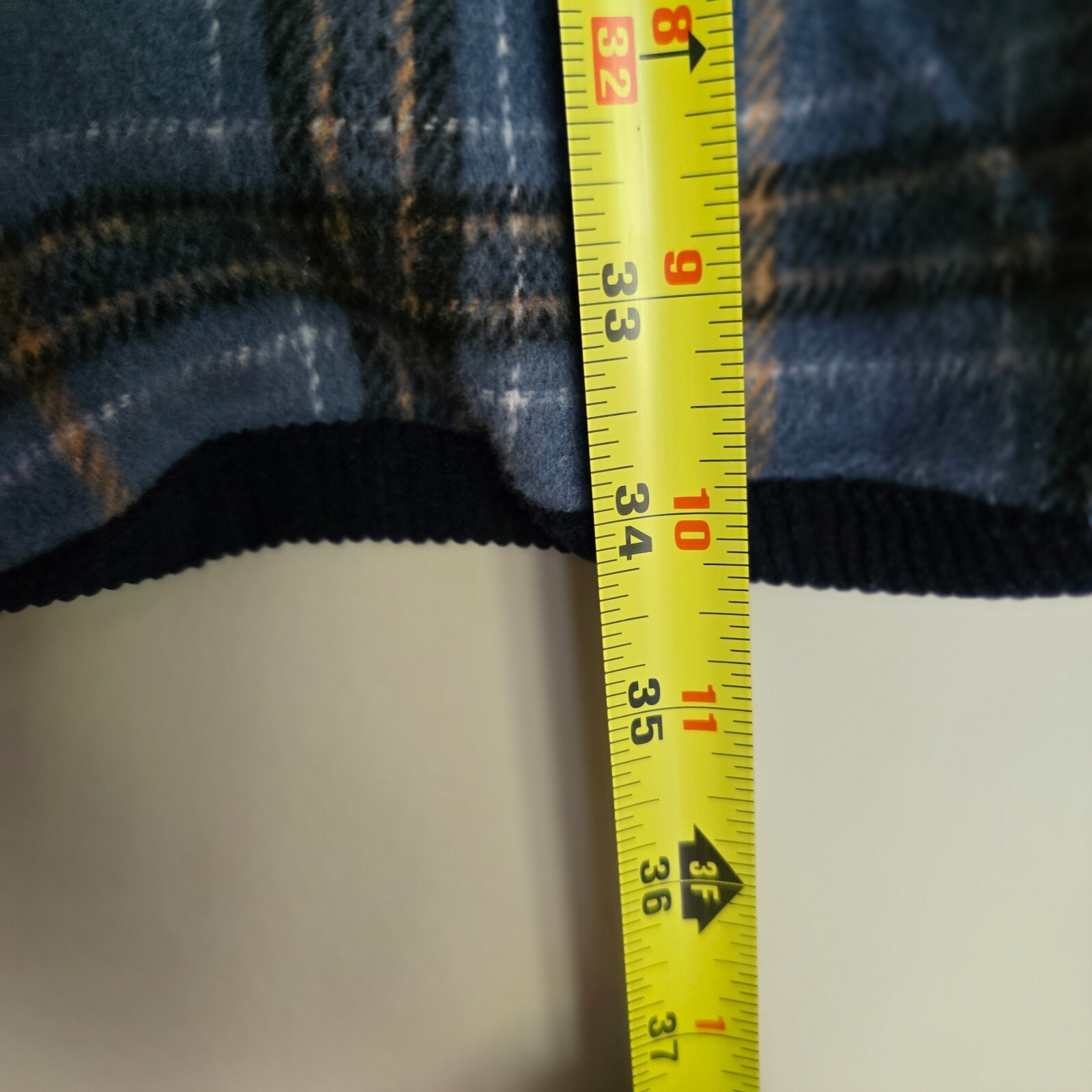 Oversized shacket, jacket plaid blue solid pocket… - image 8