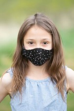 Face Mask Kids Age 8-12 Washable Reversible Handmade one mask Kitty Cat Paws