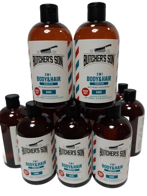 ( 4X420 ml ) Butchers Son Körperpflege 2IN1 BODY & HAIR RARE Sensitive Dusche u