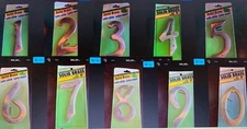 4" SOLID BRASS HOUSE NUMBER lacquer finish - w/nails - Hy-Ko 0 1 2 3 4 5 6 7 8 9